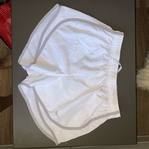 White Nike Dry Tempo Running Shorts